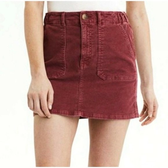 American Eagle Outfitters Dresses & Skirts - American Eagle Super Stretch Corduroy Elastic Waist Mini Skirt